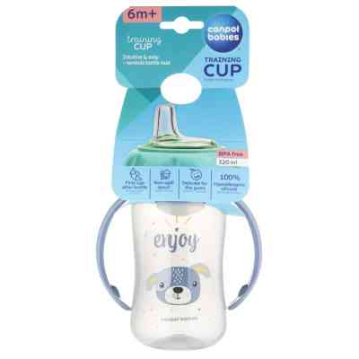 Поильник-непроливайка Canpol babies Cute Animals тренувальна з силіконовим носиком 320 мл, синя (56/512_blu2) Винница