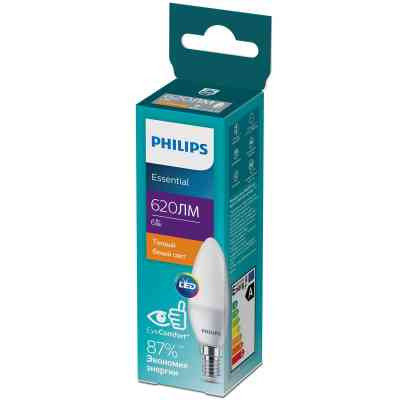 Лампочка Philips ESSLEDCandle 6W 620lm E14 827 B35NDFRRCA (929002970807) Винница