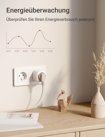Умная Wi-Fi розетка Nooie Smart Plug 2 шт., контроль энергии, Alexa/Google Home, таймер, 2.4 ГГц, 250 В Киев