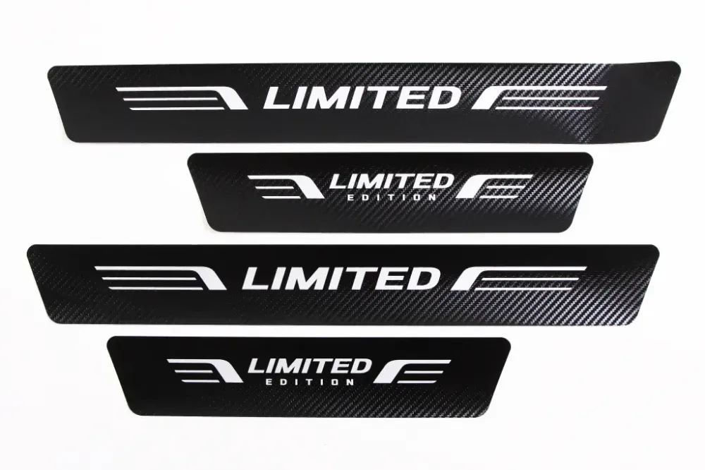 Наклейка на пороги Limited Edition черный карбон Автограф (4 шт.) Винница - изображение 1