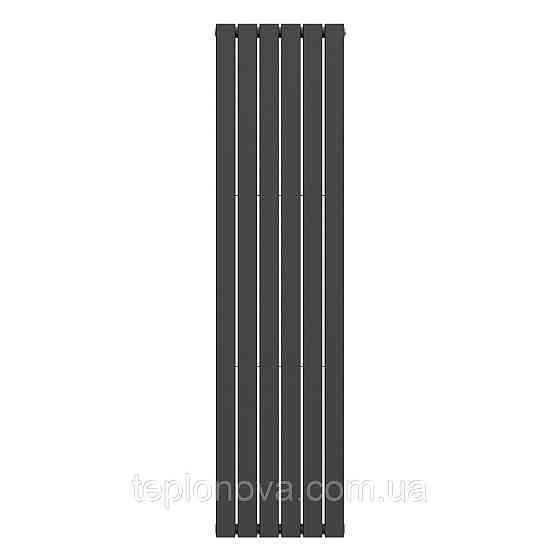 Вертикальный радиатор Largo Double 456х1800-6, anticor, черный муар Черновцы
