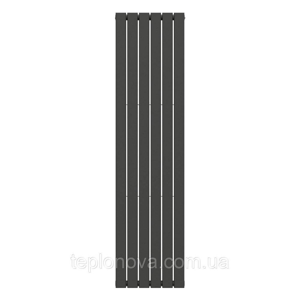 Вертикальный радиатор Largo Double 456х1800-6, anticor, черный муар Черновцы - изображение 1