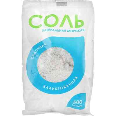 Сіль для ванн ElenSee Натуральна морська 500 г (4820098541331) Вінниця