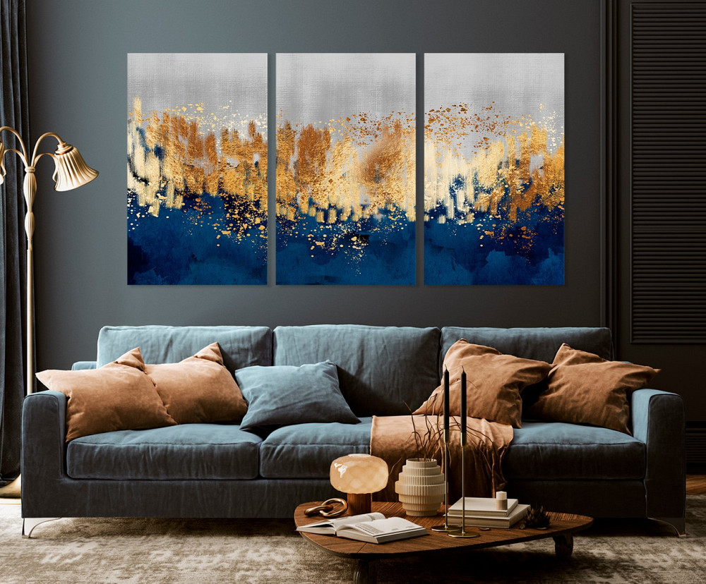 Модульная картина в гостиную / спальню  Абстракція     ART-182_3A 70х130 см Киев - изображение 3