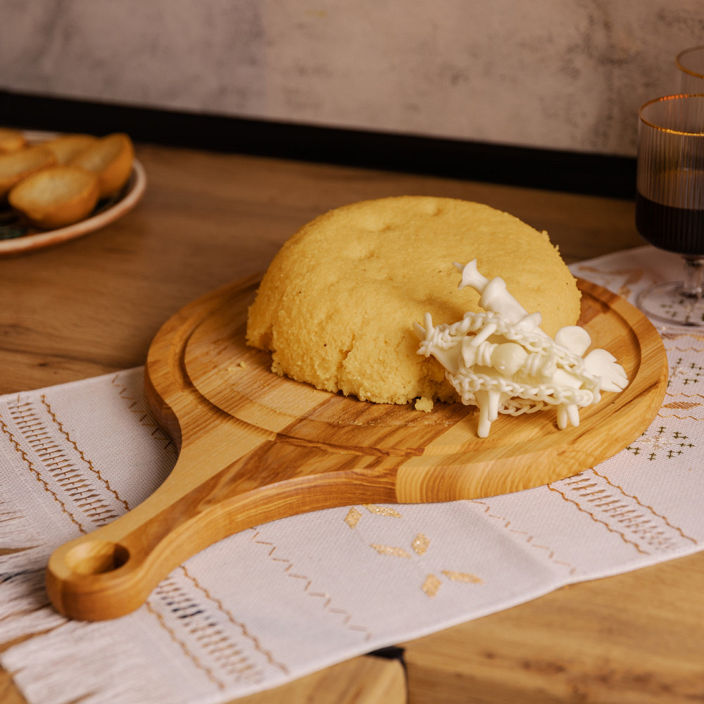 Обробна дерев'яна дошка з круглою основою 30 см ясен C19W300450 Коломия - фото 4