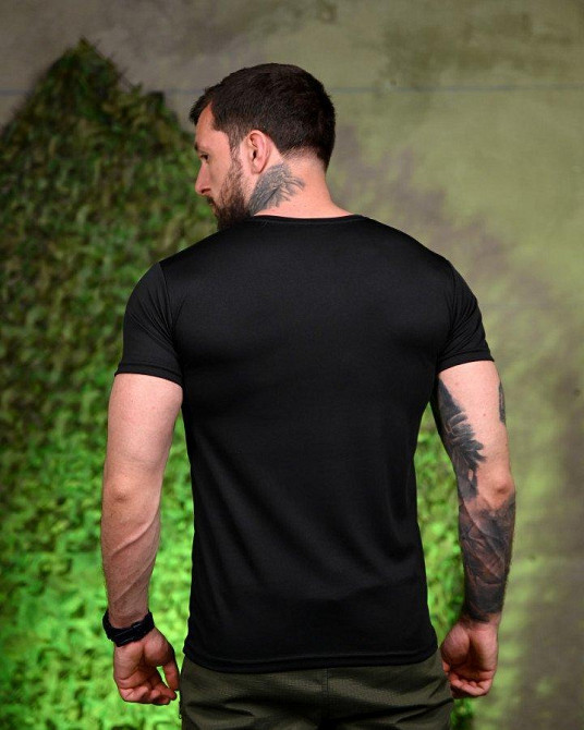 Тактическая потоотводящая футболка Girl black ПП7702 Одесса - изображение 3