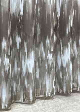 Тюль шифоновая с принтом цвет венге с белым 1761т Киев