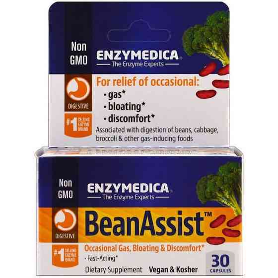 Фермент для переваривания сложных углеводов Enzymedica BeanAssist 30 капс Киев