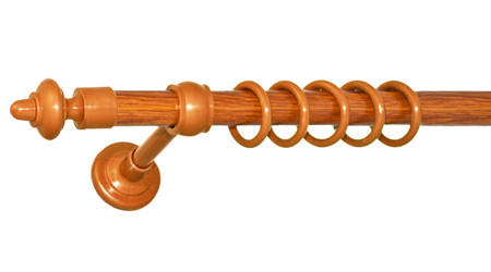 Карниз трубчатый фурнитура пластик ø28 мм (Дуб золотой) 3, 1 Бровары - изображение 1