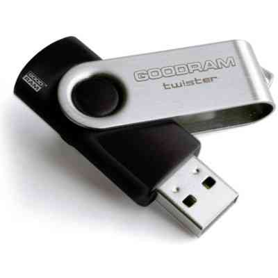 USB флеш накопитель Goodram 16GB Twister Black USB 2.0 (UTS2-0160K0R11) Винница