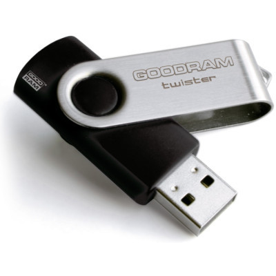 USB флеш накопитель Goodram 16GB Twister Black USB 2.0 (UTS2-0160K0R11) Винница - изображение 1