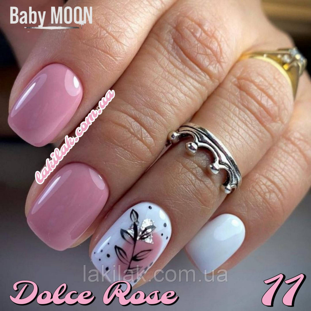 Гель-лак BABY MOON Dolce Rose №11 рожева хмара, 6 мл Херсон - фото 1