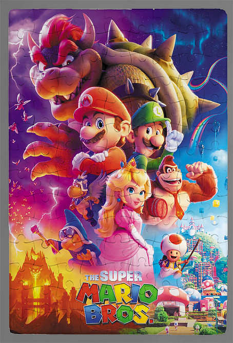 Пазли (А4) на магнітній основі з принтом  Super Mario (Супер Маріо) Одеса - фото 1