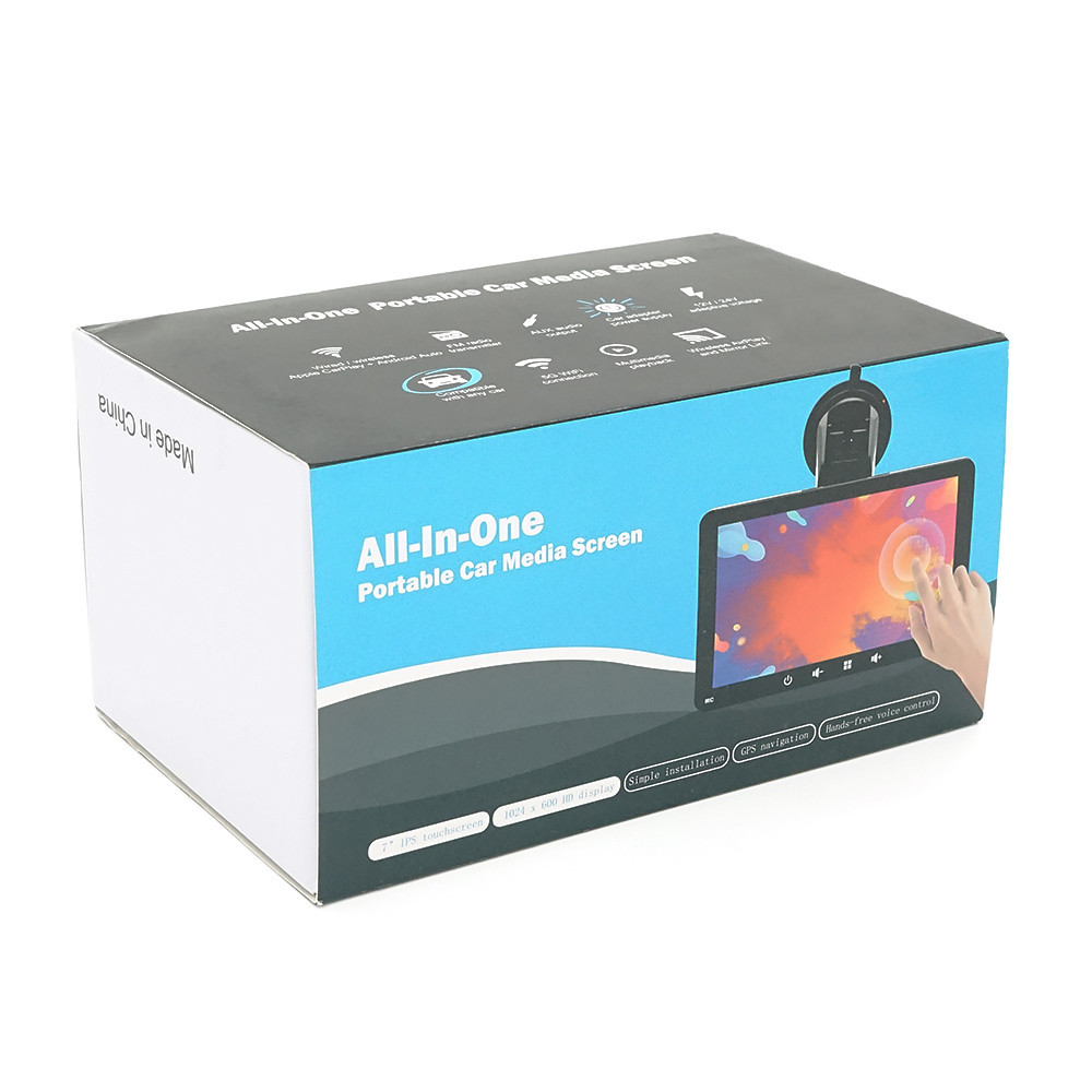 Монітор для відеоспостереження 7"(16：9) панель IPS, AV/VGA/HDMI роз'єм + touchscreen, 1024*600ips, 12-24V, BOX Київ - фото 6