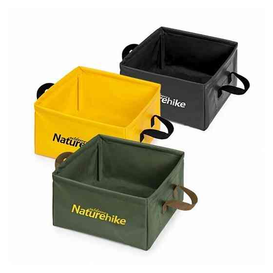 Складаний контейнер для води із ПВХ Naturehike NH19SJ007 Square bucket 13л (Зелений) Вінниця