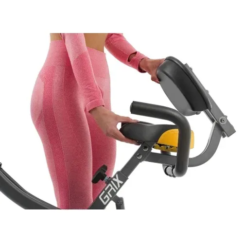 Велотренажер магнітний з еспандерами Hop-Sport X-Bike 3010x чорно-жовтий Київ - фото 9