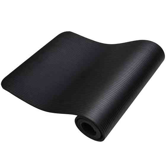 Килимок для йоги та фітнесу Power System PS-4017 NBR Fitness Yoga Mat Plus Black (180х61х1) Кам'янське