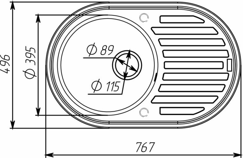 VALESO Гранітна мийка для кухні VALESO LIRA 7750 матова Моріон Коломия - фото 12