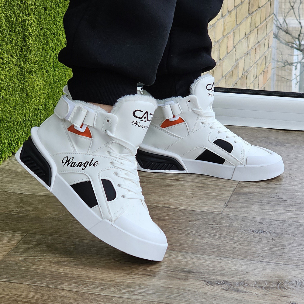 Жіночі зимові Білі Кросівки з Мехом Снікерси Черевики (розміри: 36,37,38,39,40) Дніпро - фото 1