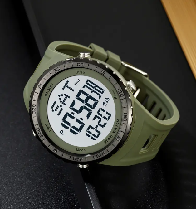 Годинник чоловічий наручний спортивний Skmei 2192 (Зелений з білим) Вінниця - фото 4