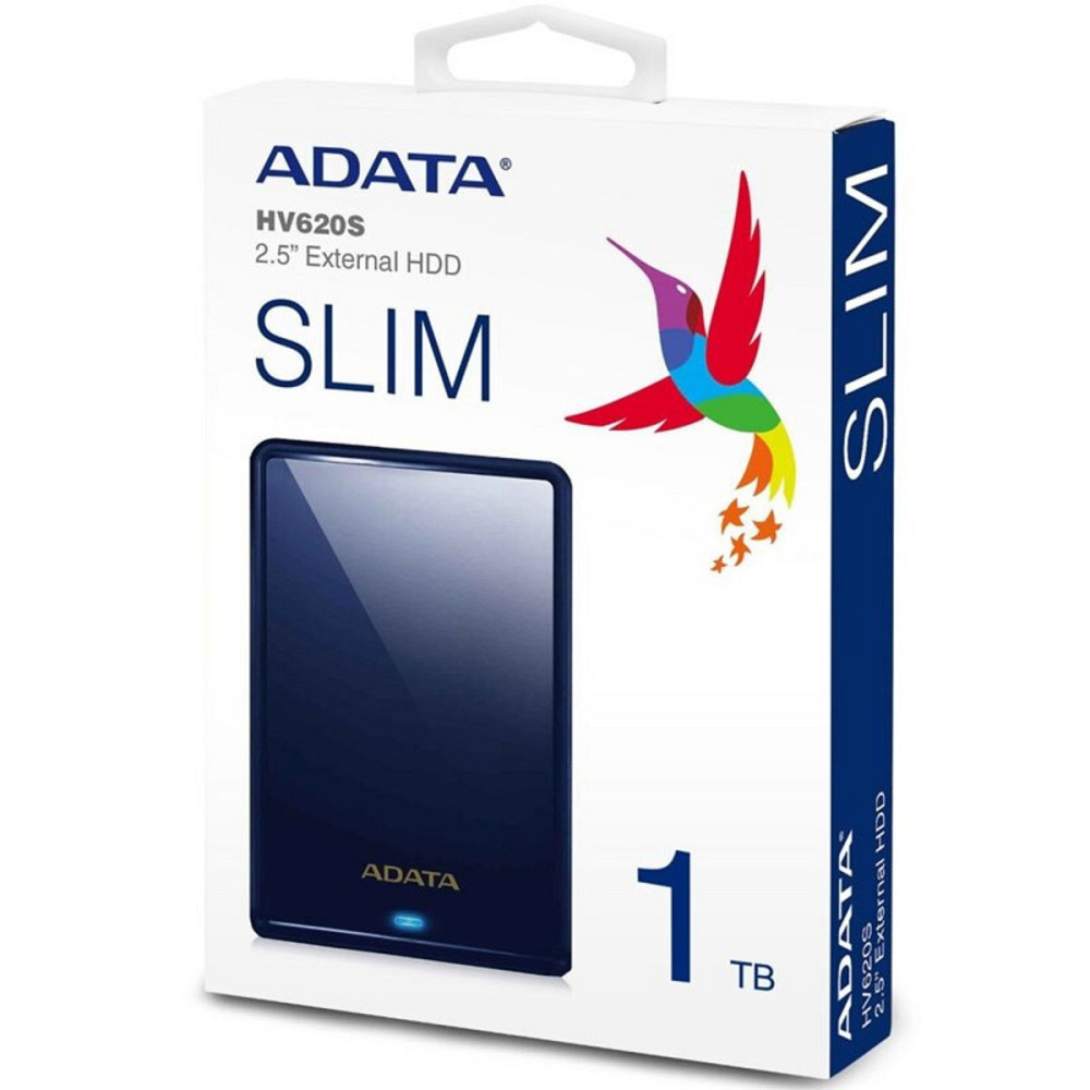 PHD External 2.5'' ADATA USB 3.2 Gen. 1 DashDrive Classic HV620S 1TB Slim Blue Київ - фото 2