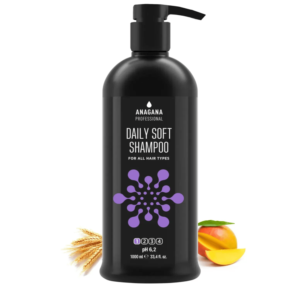 Шампунь "Щоденний м'який" для всіх типів волосся ANAGANA 1000 мл Київ - фото 2