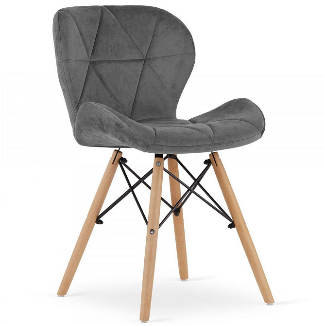 Стул Just Sit RIPIANO Velvet велюр кресло Серый Киев - изображение 1