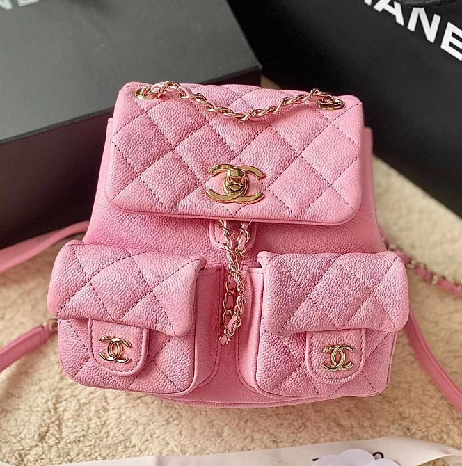 Женский кожаный рюкзак (Розовый) Киев - изображение 3