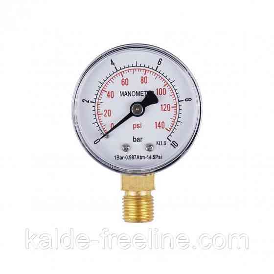 Манометр SD Plus 50мм. 10 бар 1/4