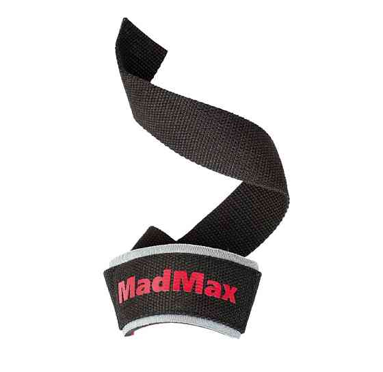 Лямки для тяги MadMax MFA-267 PWR Straps Black/Grey/Red Луцк