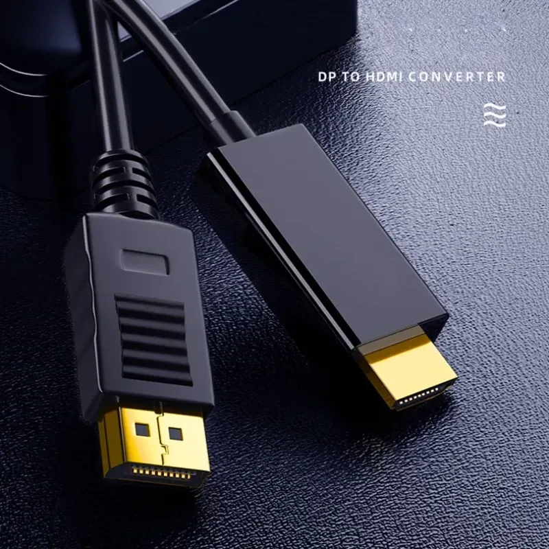 Кабель DisplayPort до HDMI 4K 1.8м позолочений Київ - фото 10