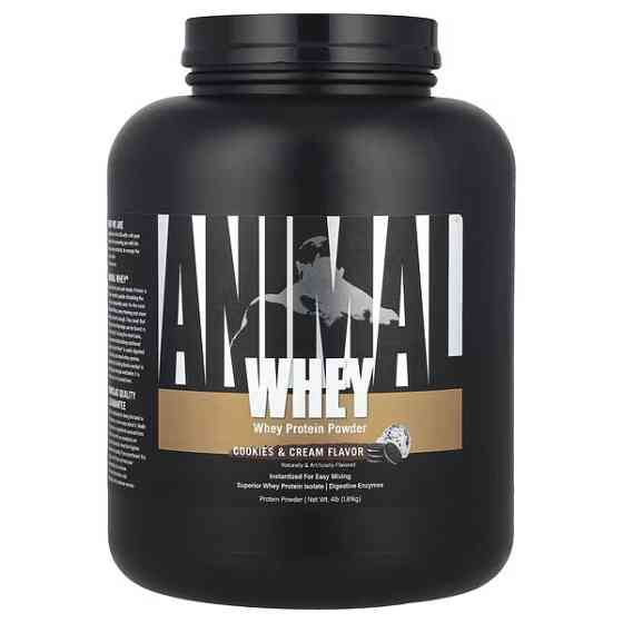 Протеїн Universal Nutrition Animal, Whey Protein Powder, Cookies &amp; Cream 1810g Луцьк