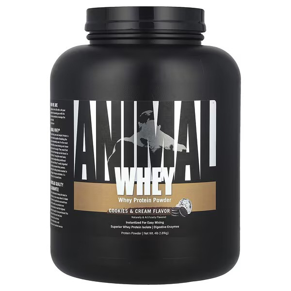Протеин Universal Nutrition Animal, Whey Protein Powder, Cookies & Cream 1810g Луцк - изображение 1