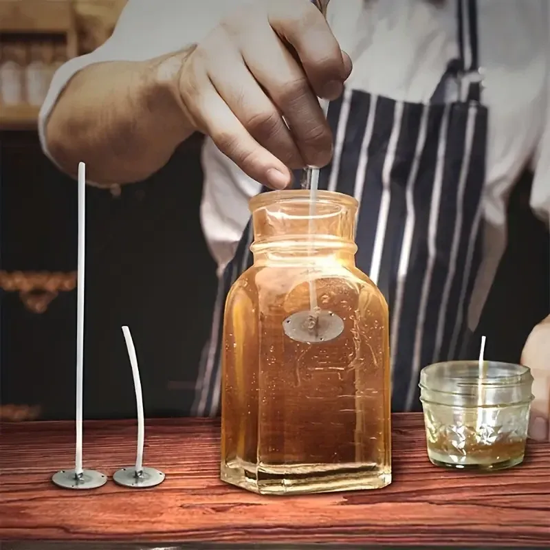 Вощений фитиль для свічок, комплект 100 шт, 12 см Київ - фото 2