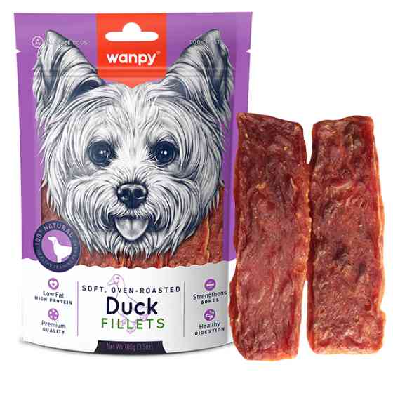 Wanpy Soft Duck Fillets ВАНПІ ФІЛЕ КАЧКИ М’ЯКЕ ласощі для собак Київ