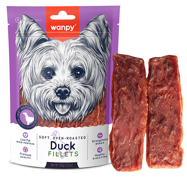 Wanpy Soft Duck Fillets ВАНПІ ФІЛЕ КАЧКИ М’ЯКЕ ласощі для собак Київ - фото 1