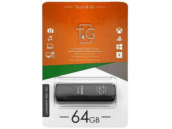 Флешка USB 64GB 2.0 121 Vega series чорна ТМ TG Київ