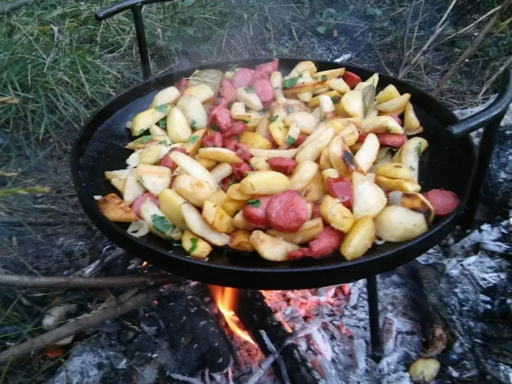 Сковорода из диска, бороны и крышка для пикника 30 см. Киев - изображение 4