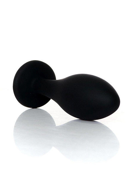 Анальна пробка - Jewellery Silicone Black Plug L Clear Sex Aura Київ - фото 4