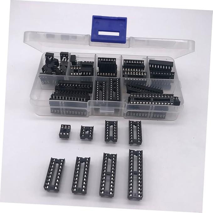 Набір панельок SCS/SCL для мікросхем DIP, 66 шт, крок 2 мм, пластиковий кейс для радіомонтажу Київ - фото 6