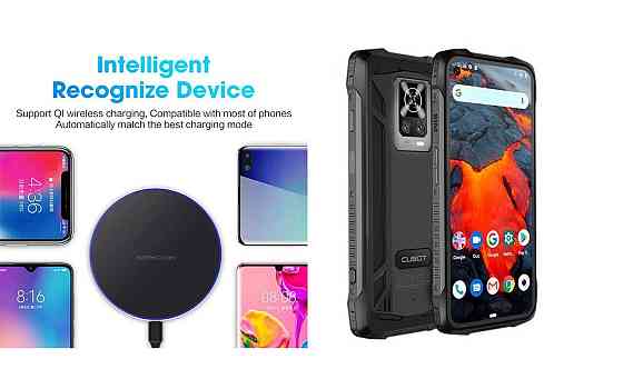 Беспроводное зарядное устройство Copper до 30W для Doogee S68 Pro, USB-C, LED Киев