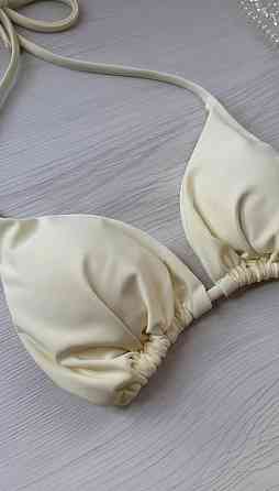 Стильний жіночий трендовий купальник зі щільного мікродайвінг Молочний, 44 Одеса