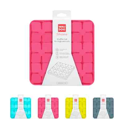 Универсальная посуда для животных WAUDOG Silicone Коврик для поиска корма 20х20х1.7 см розовый (23517) Винница