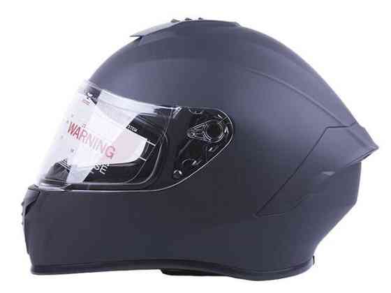 Шлем мотоциклетный MD-813, черный матовый с прозрачным стеклом, size L Мукачево