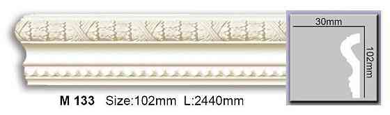 Молдинг с орнаментом полиуретановый Harmony M 133 Днепр