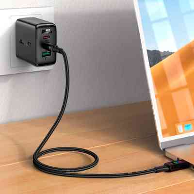 Дата кабель USB-C to USB-C 1.2m 100W with display C7-03 Acefast (6974316282778) Винница