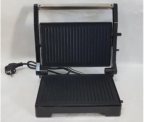 Гриль DOMOTEC MS-7708, 1000 Вт, контактний, антипригарне покриття, розмір 23х14 см, ідеальний для дому Одеса - фото 2