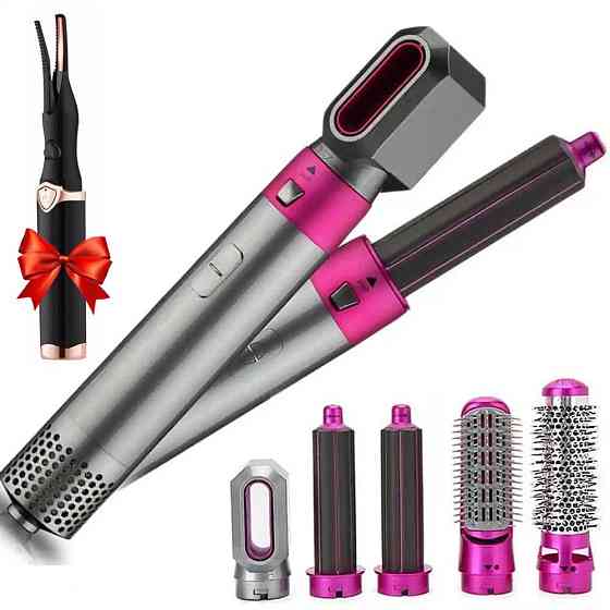 Фен-стайлер 5в1 Hot Air Styler + Подарунок Щипці для завивки вій LY-150 / Стайлер для волосся / Мультистайлер Київ