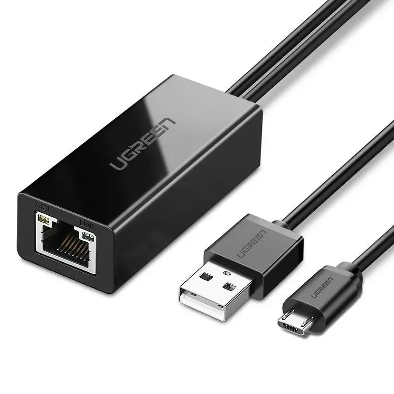 Адаптер UGREEN для подключения TV Stick по Ethernet (черный) Киев - изображение 1