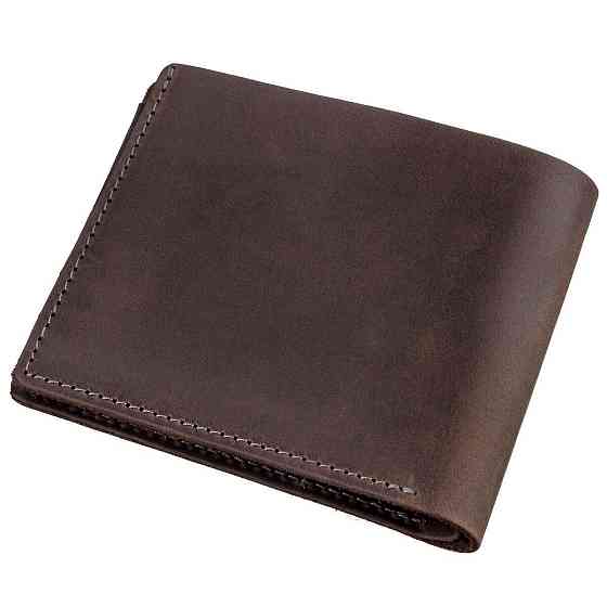 Компактное портмоне комби унисекс GRANDE PELLE 11227 Темно-Коричневое Киев